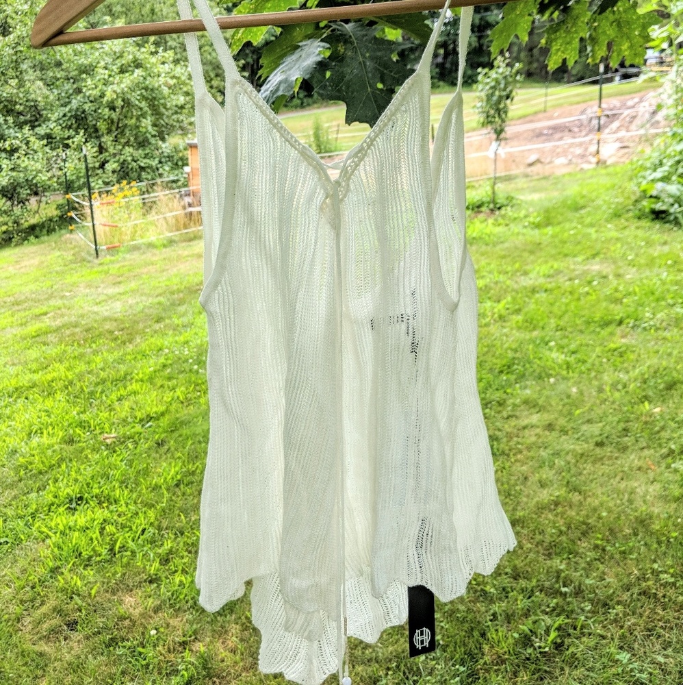 White tank top